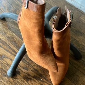 Rust ankle boots